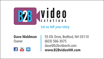 B2B Video Solutions business card