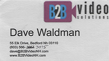 BAD home-made business card